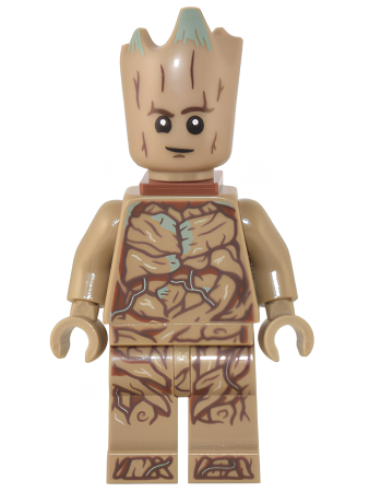 Минифигурка Lego Super Heroes Groot, Teen Groot - Dark Tan with Neck Bracket sh836 N